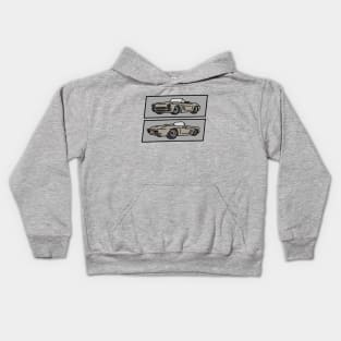 hand drawn classic car illustration Kids Hoodie